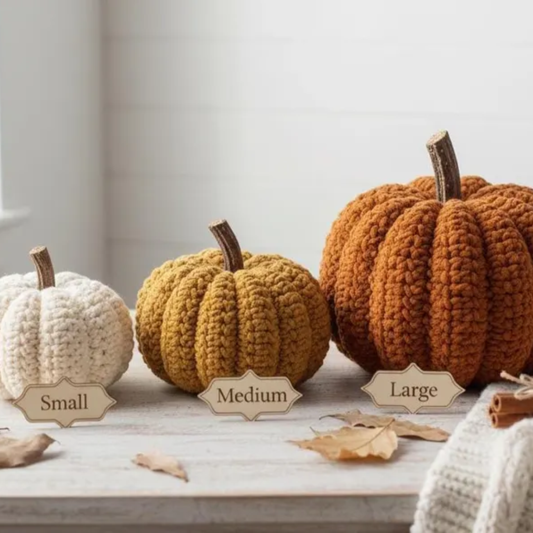 Crochet Pumpkin Pattern,Easy Halloween Amigurumi,Autumn DIY Home Decoration