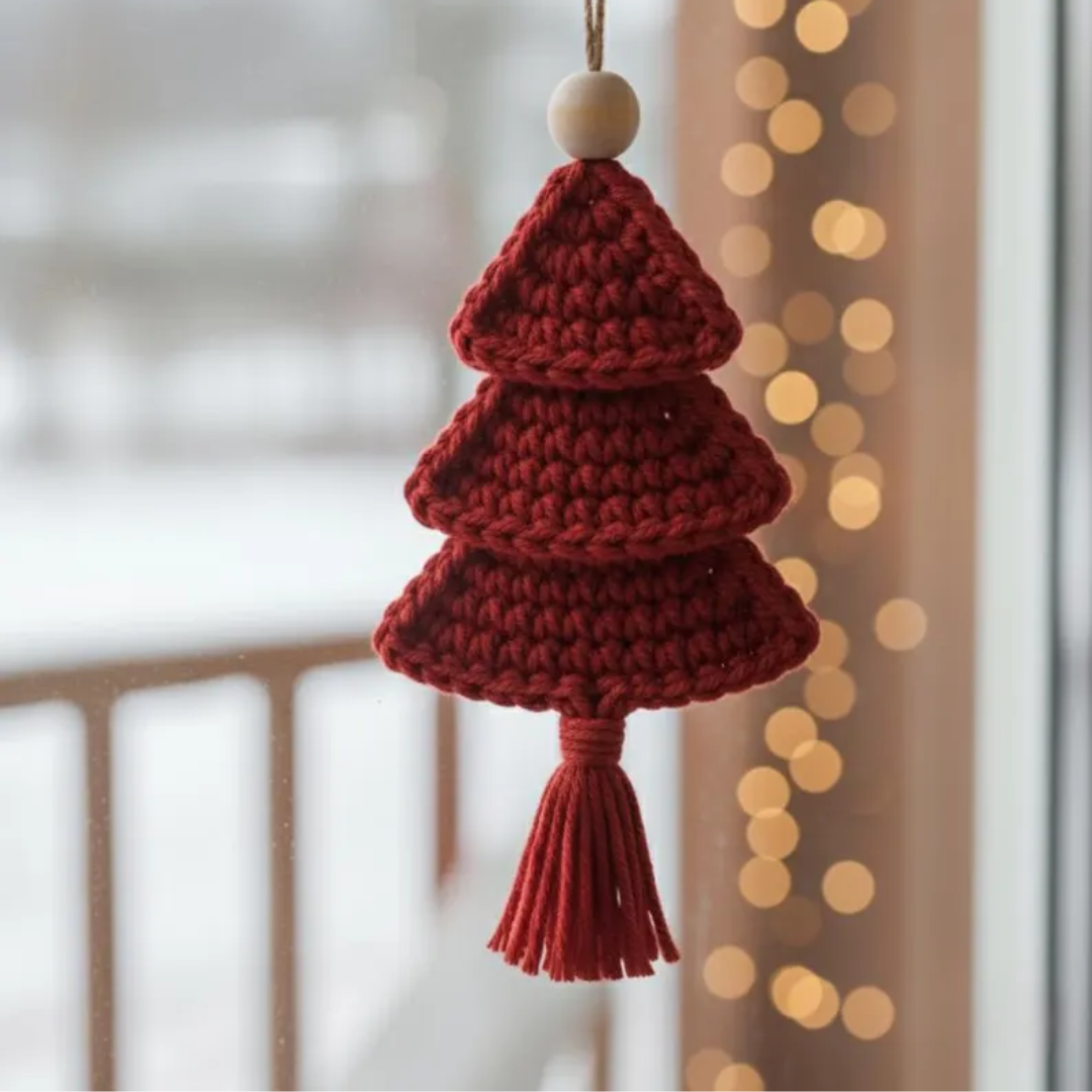 Crochet Christmas Tree Ornament Pattern - PDF Download