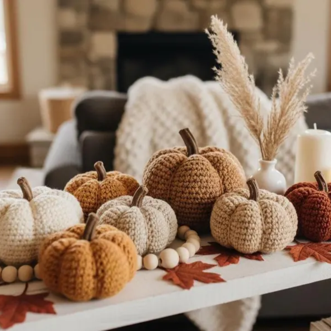 Crochet Pumpkin Pattern,Easy Halloween Amigurumi,Autumn DIY Home Decoration