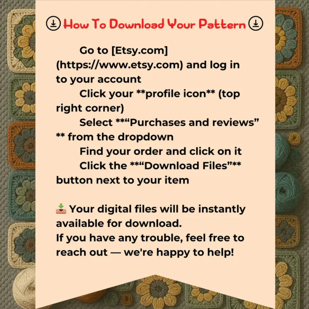 Granny Square Crochet Pattern Bundle PDF 80+ Unique Designs | Flowers, Animals, Fruits, Smiley, Cute DIY Crochet Squares"