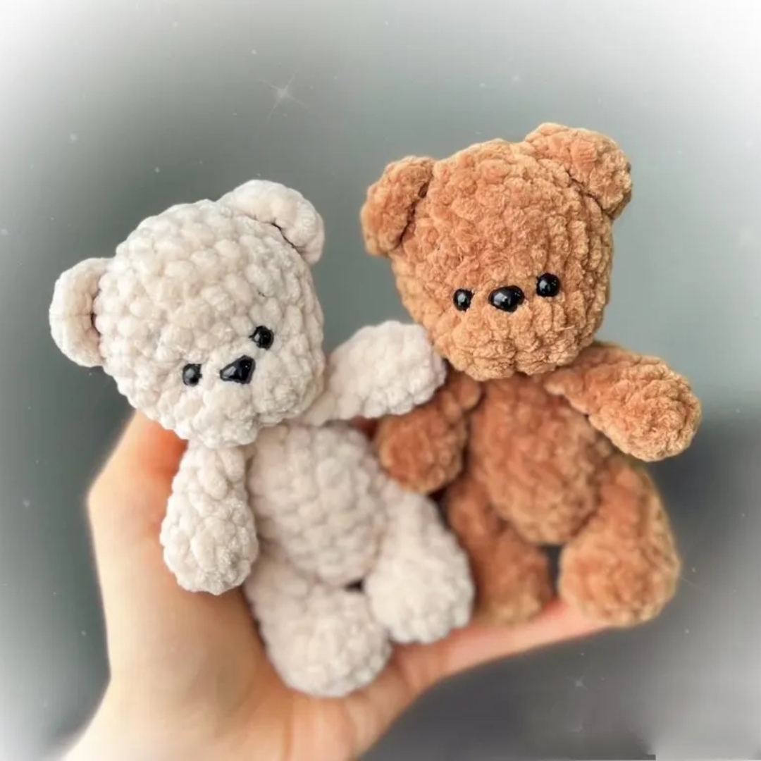 Mini Teddy Bear Crochet Pattern PDF, Amigurumi Keychain Tutorial, Cute Plush Toy DIY, Handmade Gift Idea, Crochet Teddy bear Pattern