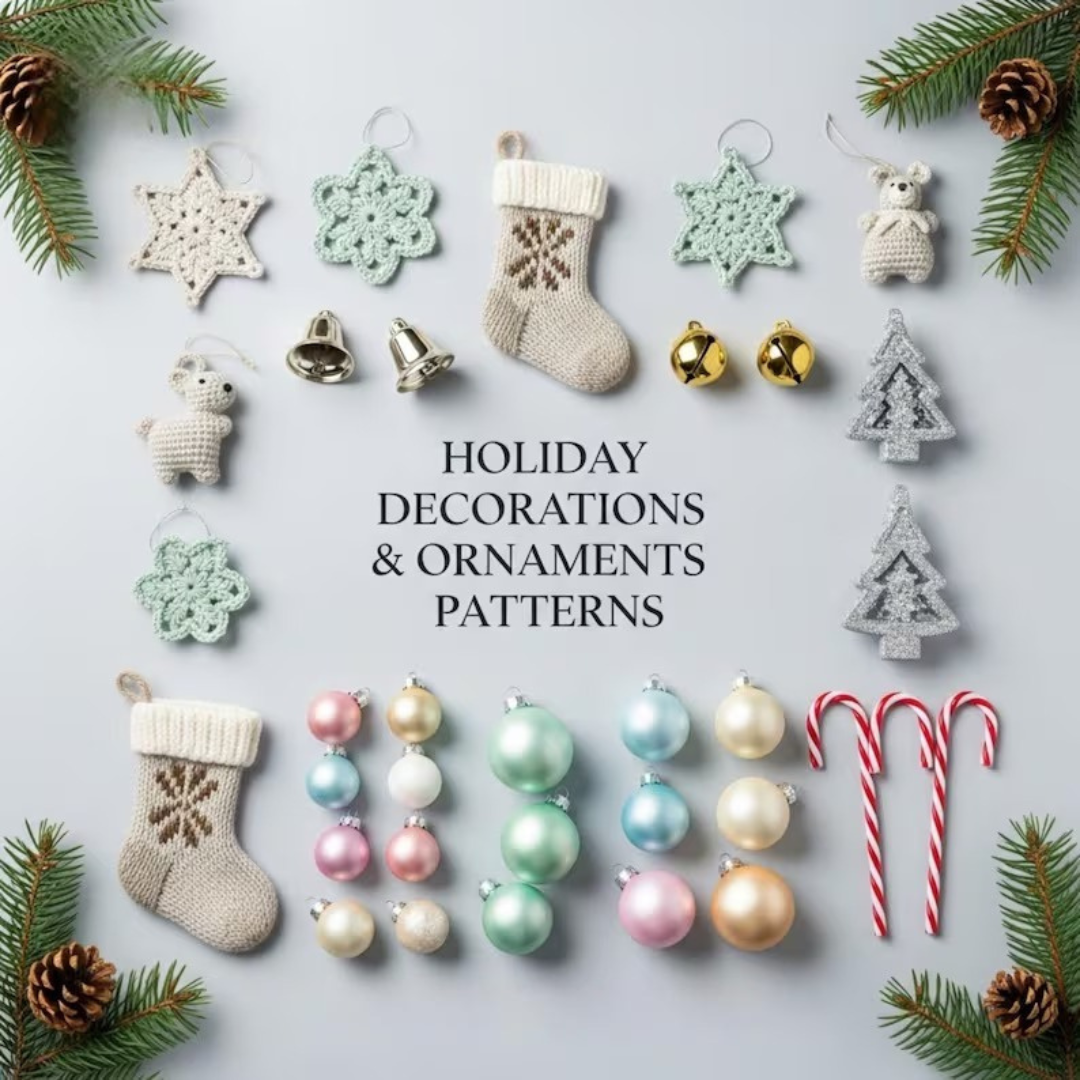 500+ Christmas Crochet Patterns Mega Bundle: 500+ Amigurumi, Decor, Wearables, Bags (PDF Download) | Millionsofpatterns