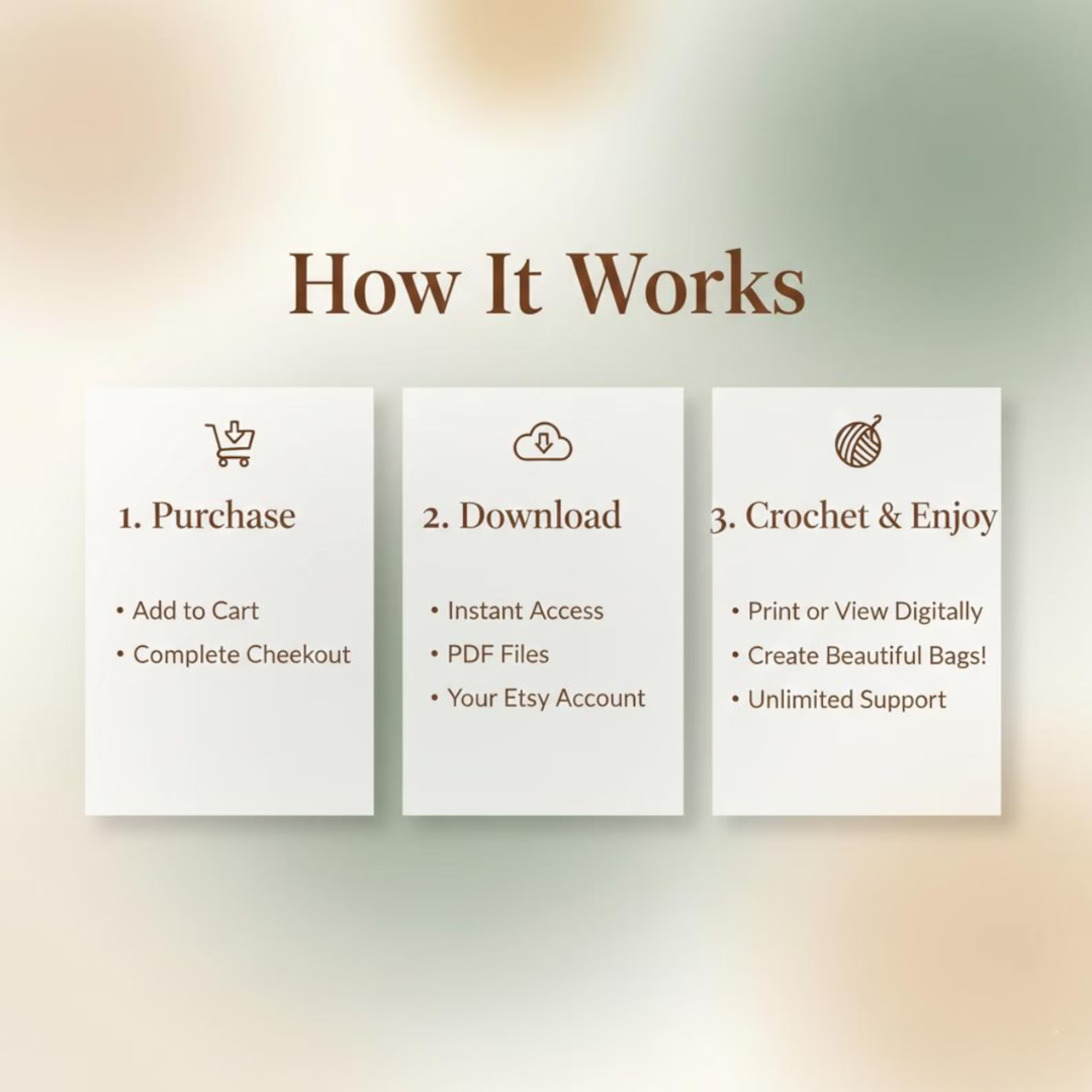 200+ Crochet Bag & Pouch Patterns Mega Bundle: Boho, Modern, Vintage Styles PDF Instant Download