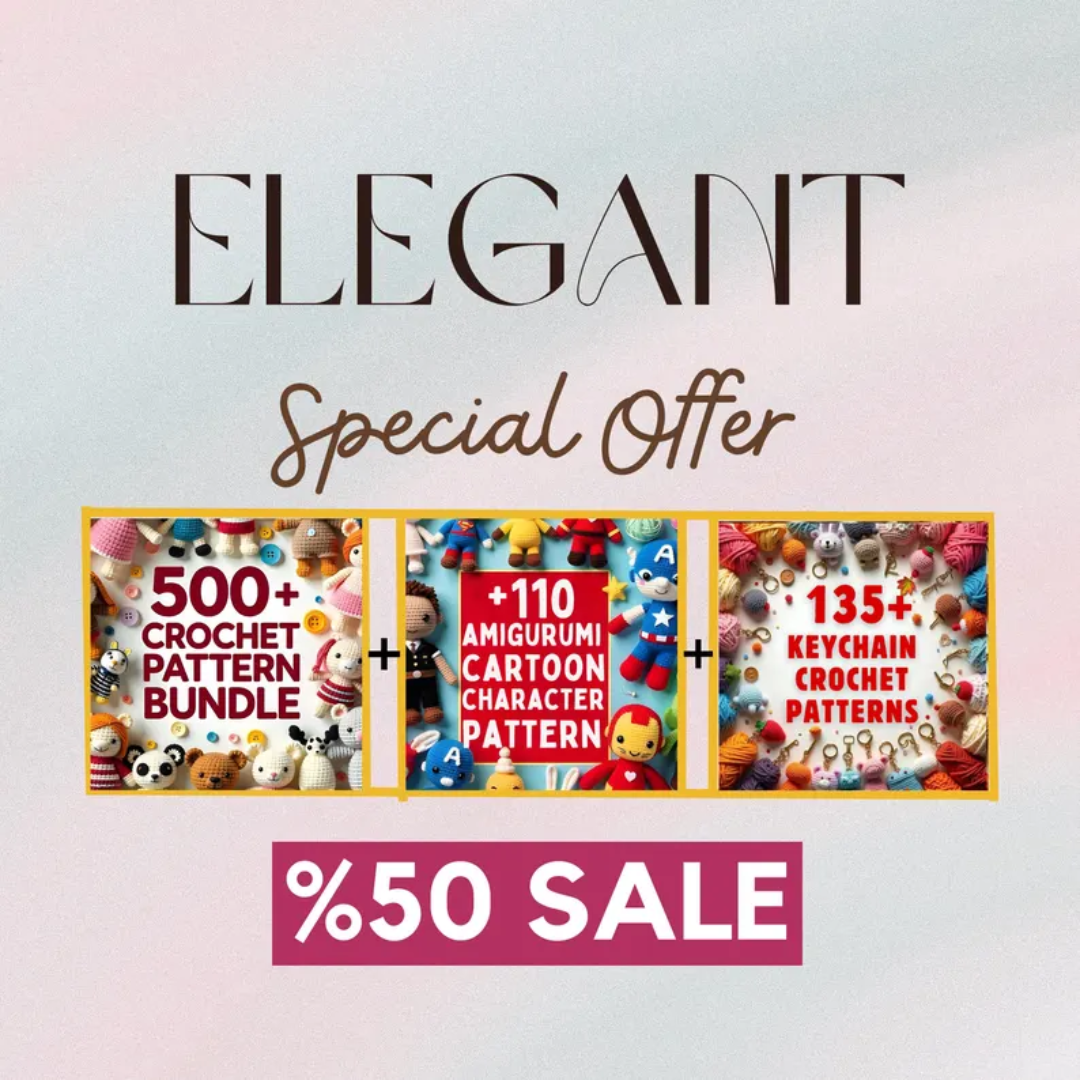 Crochet Flower Pattern Bundle, 700+ Amigurumi Bouquet Designs, Spring Floral Crochet Patterns, Mom Gift, PDF Downloads, Rose, Tulip, Daisy