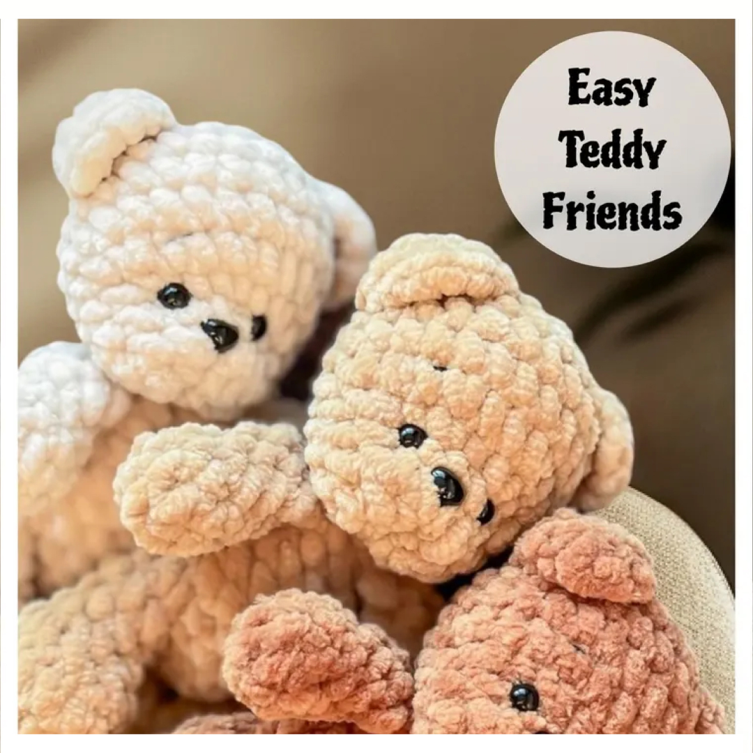 Mini Teddy Bear Crochet Pattern PDF, Amigurumi Keychain Tutorial, Cute Plush Toy DIY, Handmade Gift Idea, Crochet Teddy bear Pattern