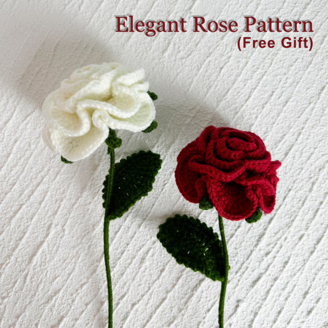 Flower Crochet Pattern Bundle: 13 Floral Designs (Digital Download PDF) - English