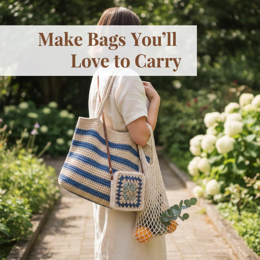 200+ Crochet Bag & Pouch Patterns Mega Bundle: Boho, Modern, Vintage Styles PDF Instant Download