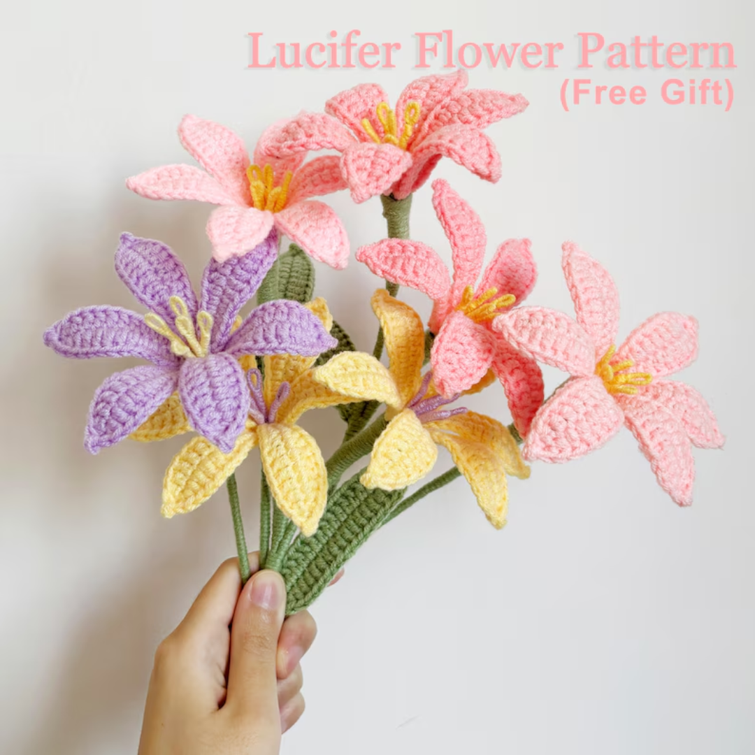 Flower Crochet Pattern Bundle: 13 Floral Designs (Digital Download PDF) - English