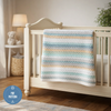 Coastal Calm Crochet Blanket Pattern PDF, Beginner Friendly