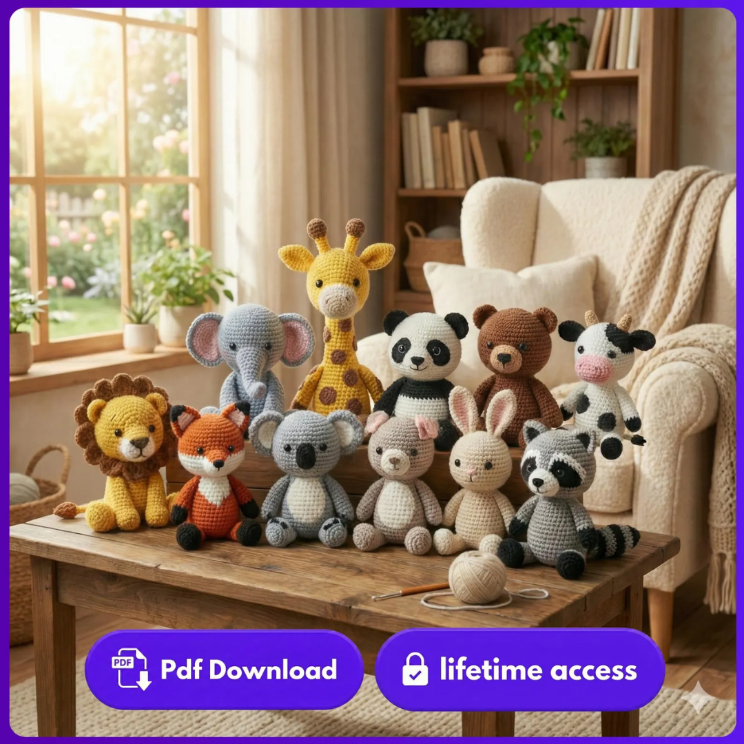 1450+ Crochet Patterns Mega Bundle, New Amigurumi PDF Collection, DIY Crochet Toys & Designs, Digital Pattern Library