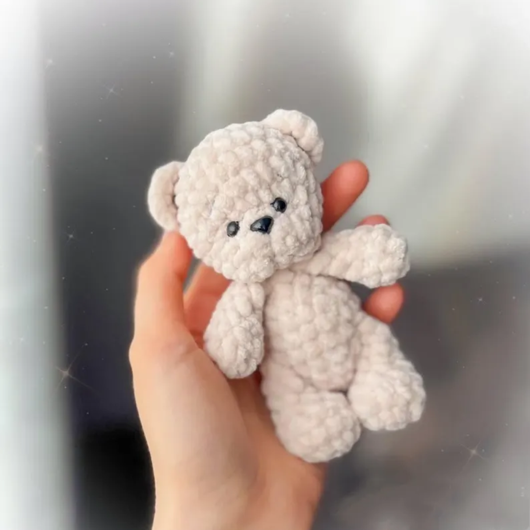 Mini Teddy Bear Crochet Pattern PDF, Amigurumi Keychain Tutorial, Cute Plush Toy DIY, Handmade Gift Idea, Crochet Teddy bear Pattern