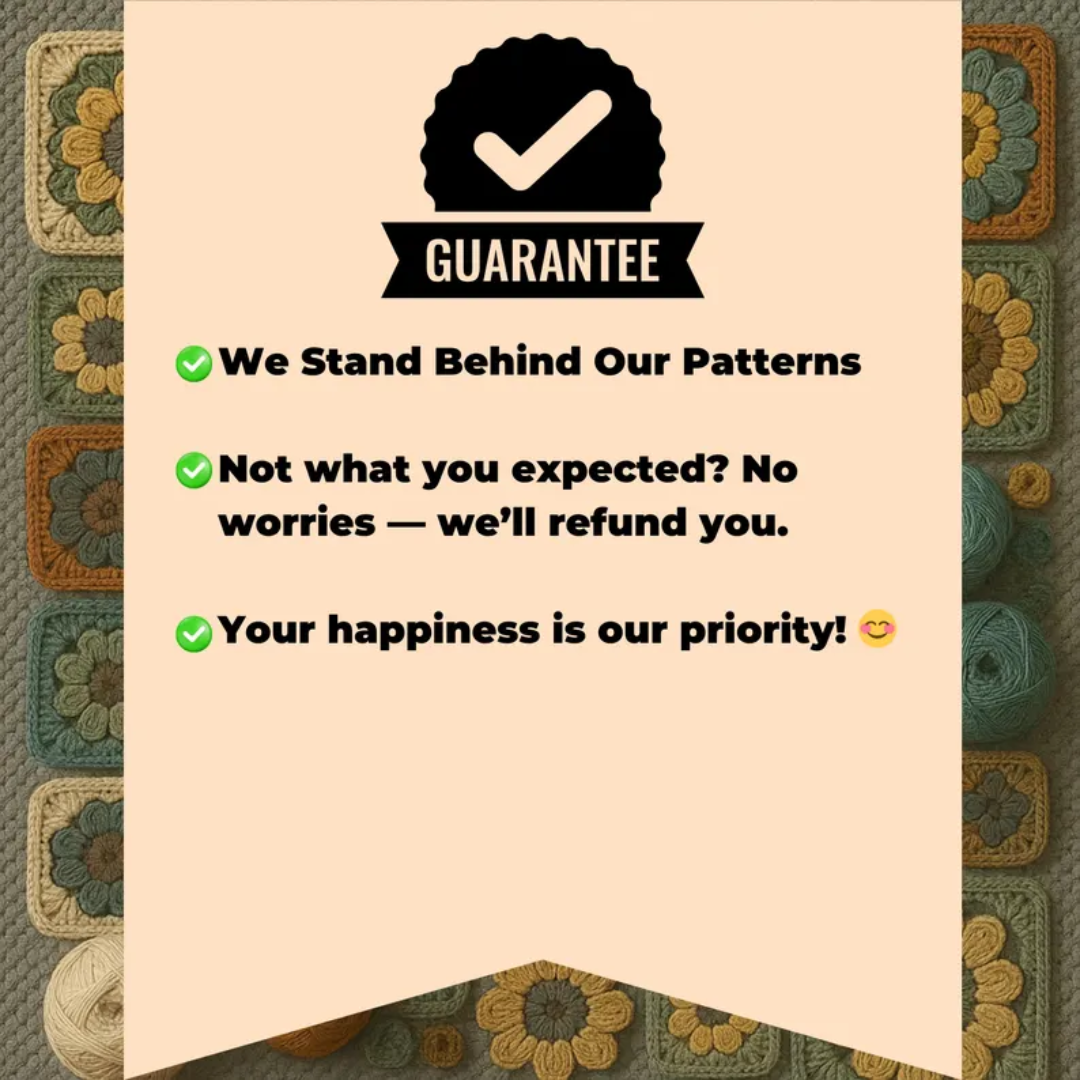 Granny Square Crochet Pattern Bundle PDF 80+ Unique Designs | Flowers, Animals, Fruits, Smiley, Cute DIY Crochet Squares"