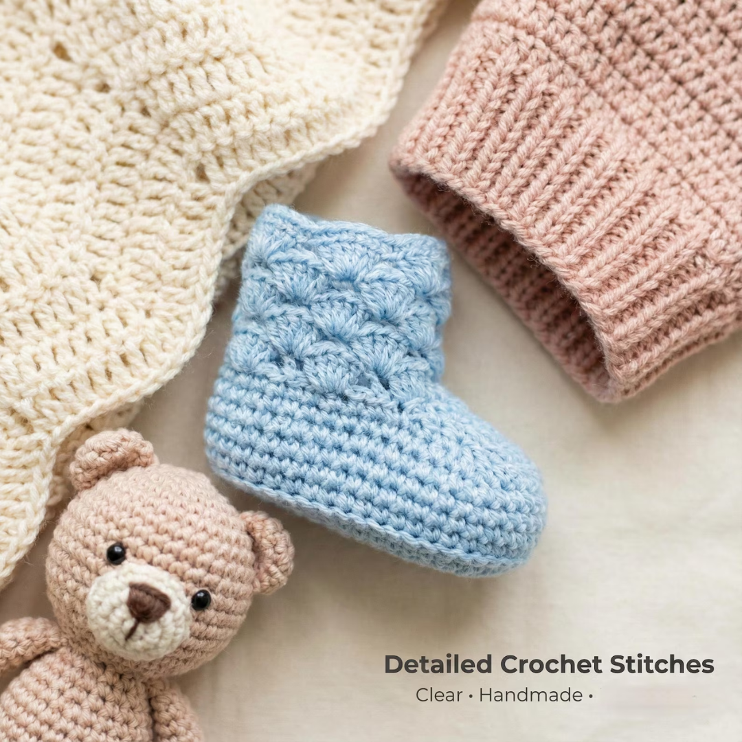 50+ Crochet Baby Patterns Bundle: 60+ Blankets, Booties, Amigurumi (PDF Download), Digital Downloads