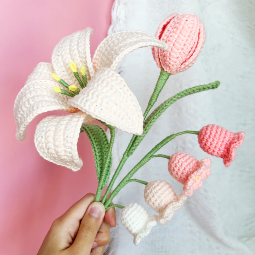 Flower Crochet Pattern Bundle: 13 Floral Designs (Digital Download PDF) - English