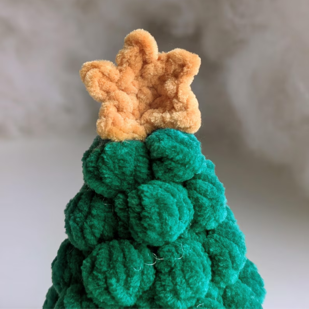 Crochet Christmas Tree with Star PDF Pattern Low-Sew