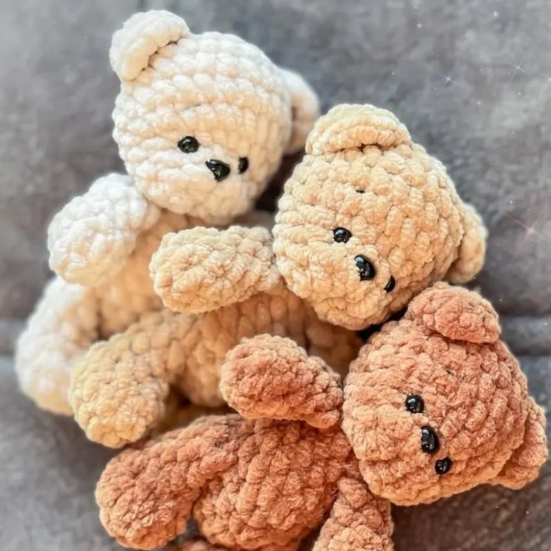 Mini Teddy Bear Crochet Pattern PDF, Amigurumi Keychain Tutorial, Cute Plush Toy DIY, Handmade Gift Idea, Crochet Teddy bear Pattern