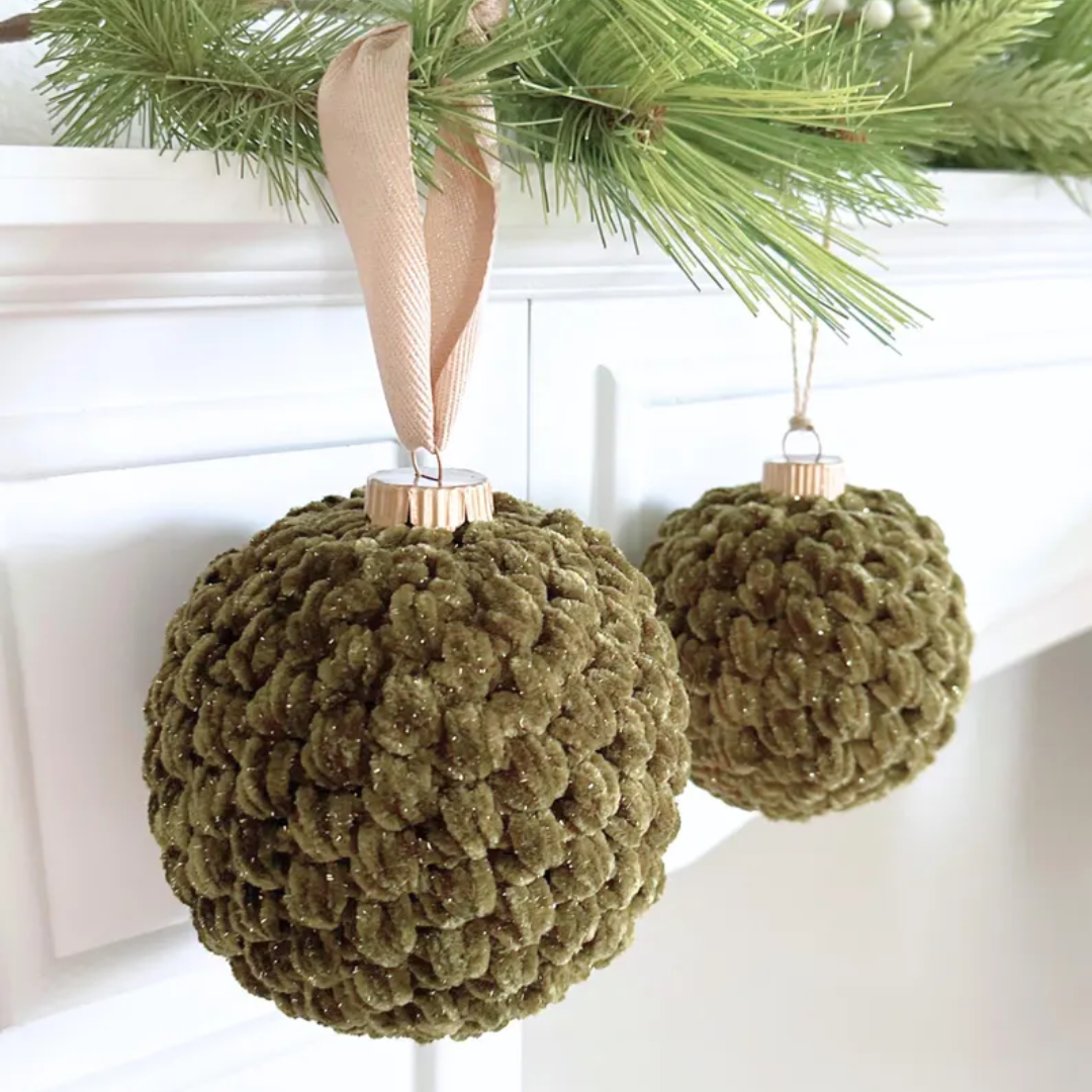 Crochet Pattern | Crochet Christmas Ball Ornament Pattern 097 | Crochet Bauble Pattern | DIY Christmas Tree Decorations