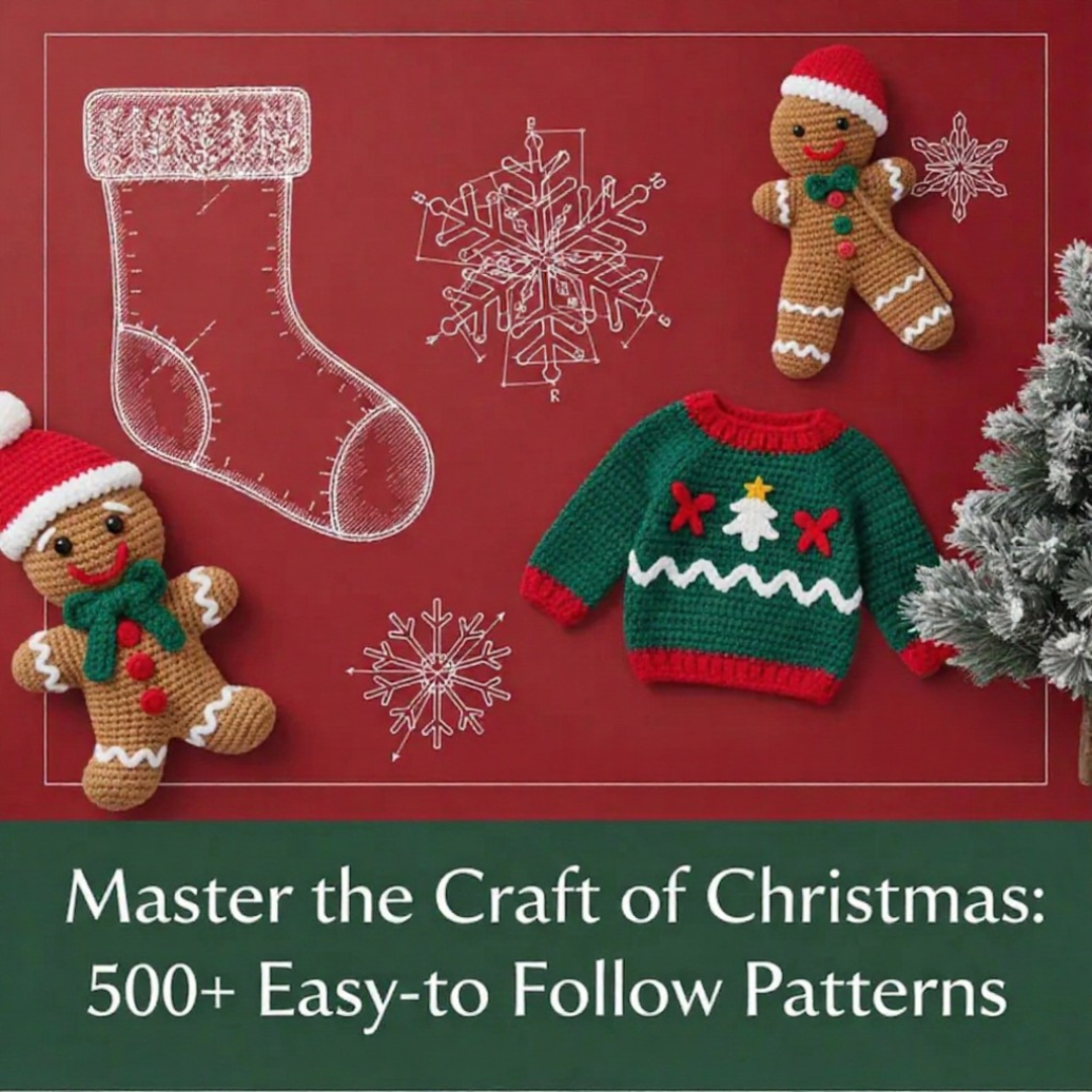 500+ Christmas Crochet Patterns Mega Bundle: 500+ Amigurumi, Decor, Wearables, Bags (PDF Download) | Millionsofpatterns