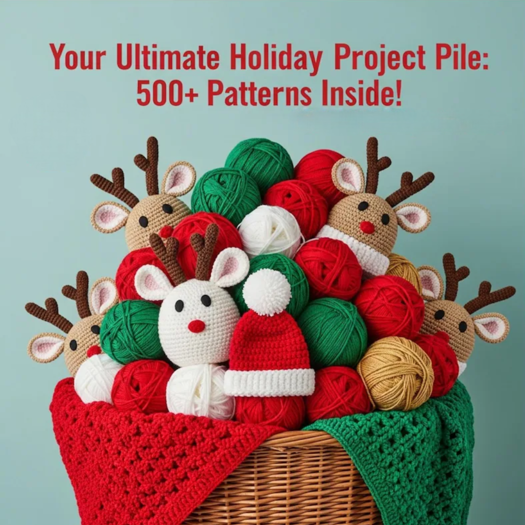 500+ Christmas Crochet Patterns Mega Bundle: 500+ Amigurumi, Decor, Wearables, Bags (PDF Download) | Millionsofpatterns